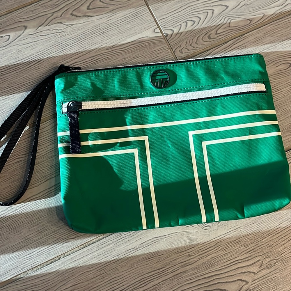 Torey Burch Sport Clutch Coated Canvas